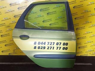 дверь задняя правая Renault Scenic 1 поколение [рестайлинг] 2000, 1.6 л., бензин, МКПП, зеленый, минивэн, передний привод