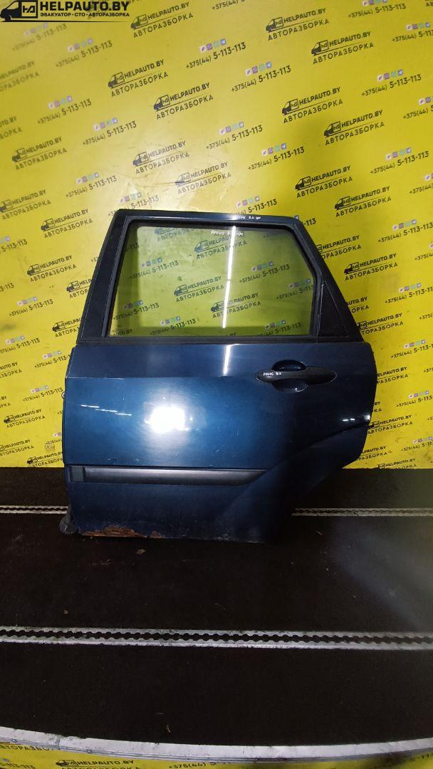 ручка наружная задняя левая Ford Focus 1 поколение 2001, 1.8 л., дизель, МКПП, синий, универсал, передний привод - фото №1