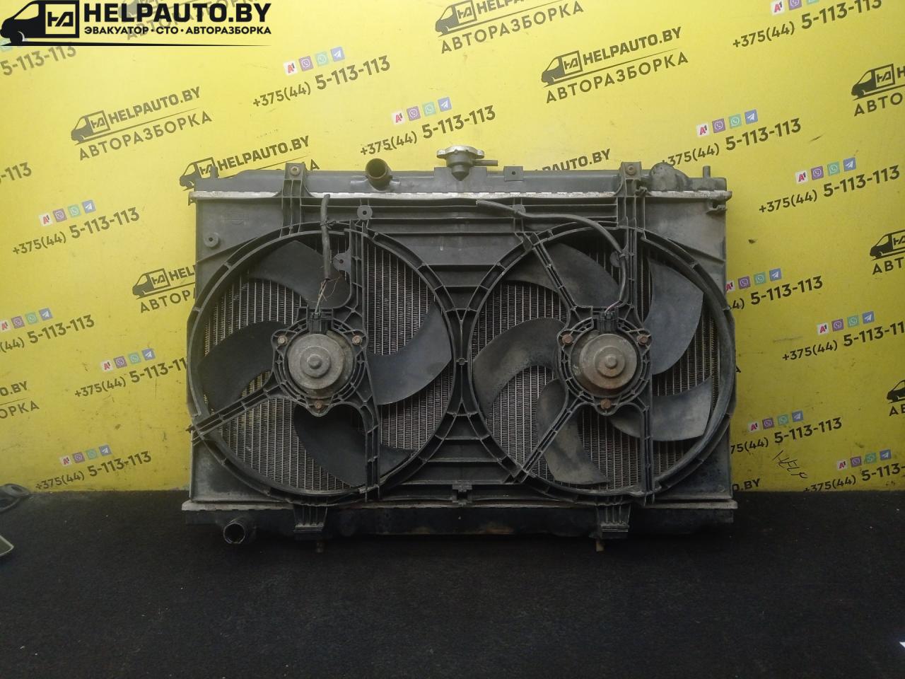 вентилятор радиатора Nissan Almera Tino V10 2001, 1.8 л., QG18DE, бензин, 5МКПП, зеленый, минивэн - фото №1