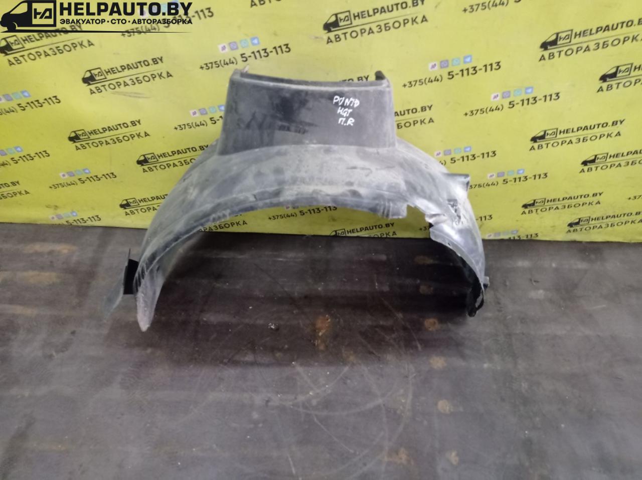 защита арок передняя правая (подкрылок) Fiat Punto 2 поколение 2002, 1.8 л., 188 A6.000, бензин, МКПП, серый, хетчбэк 3 дв., передний привод - фото №1