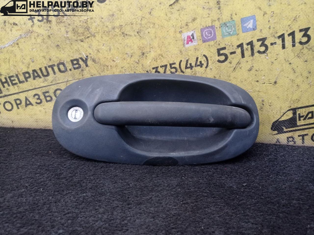 ручка наружная задняя правая Chrysler Voyager 3 поколение 1997, 2.4 л., EDZ, бензин, АКПП, зеленый, минивэн, передний привод - фото №1