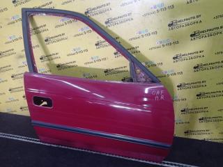 дверь передняя правая Opel Astra F 1992, 1.4 л., C 14 NZ, бензин, МКПП, красный, хетчбэк 5 дв., передний привод