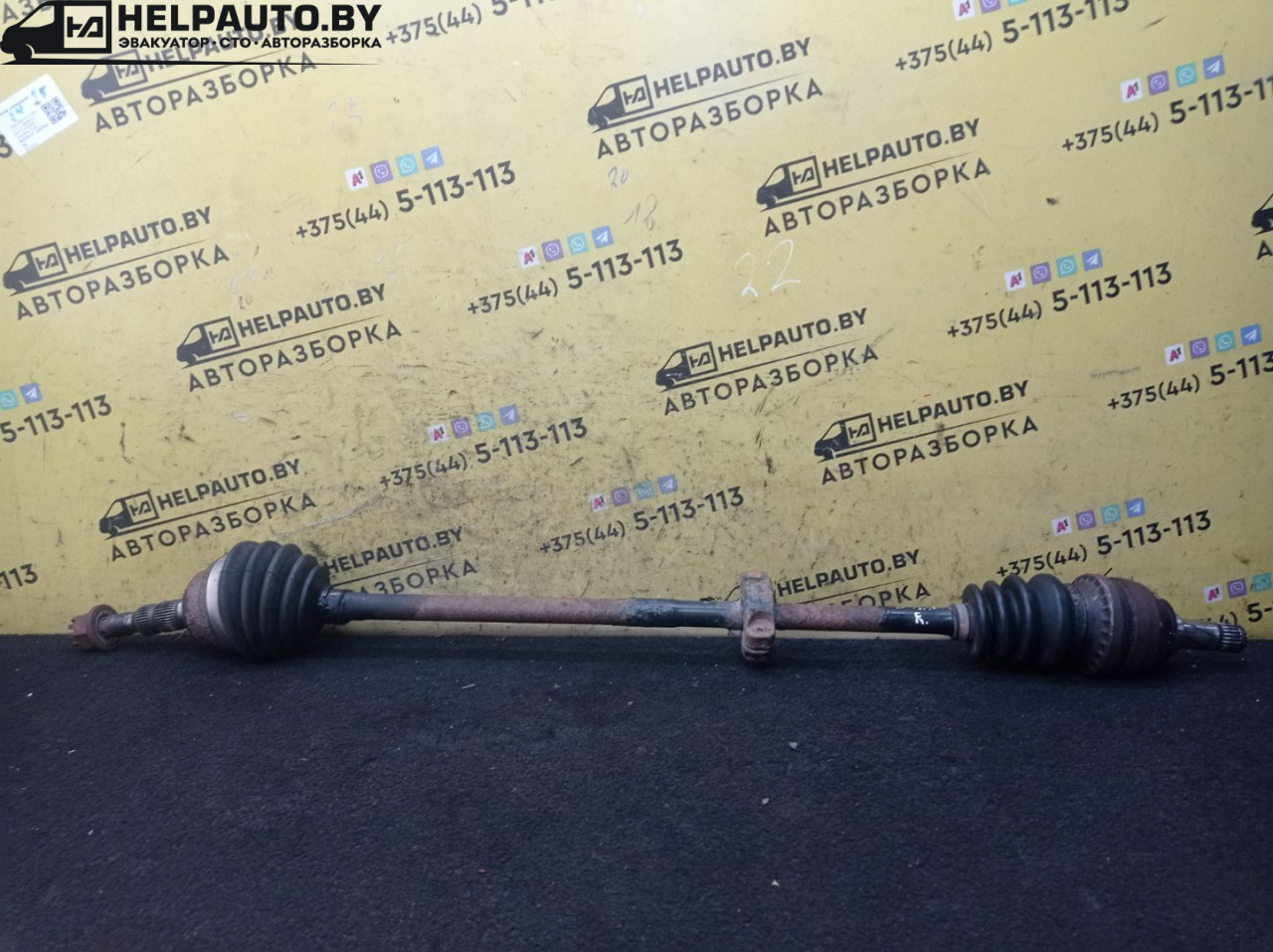 полуось передняя правая (приводной вал, ШРУС) Opel Astra G 1998, 1.6 л., X 16 XEL, бензин, МКПП, зеленый, универсал - фото №1