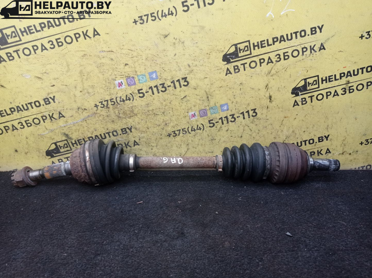 полуось передняя левая (приводной вал, ШРУС) Opel Astra G 1998, 1.6 л., X 16 XEL, бензин, МКПП, зеленый, универсал - фото №1