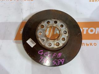 диск тормозной передний Volkswagen Golf 6 поколение 2012, 1.4 л., CAXA, бензин, АКПП, p6 / d5q, хетчбэк 5 дв., передний привод, 1K0615301AC, 1K0615301T, 1K0615301AS, 1K0615301AK, 1K0615301S