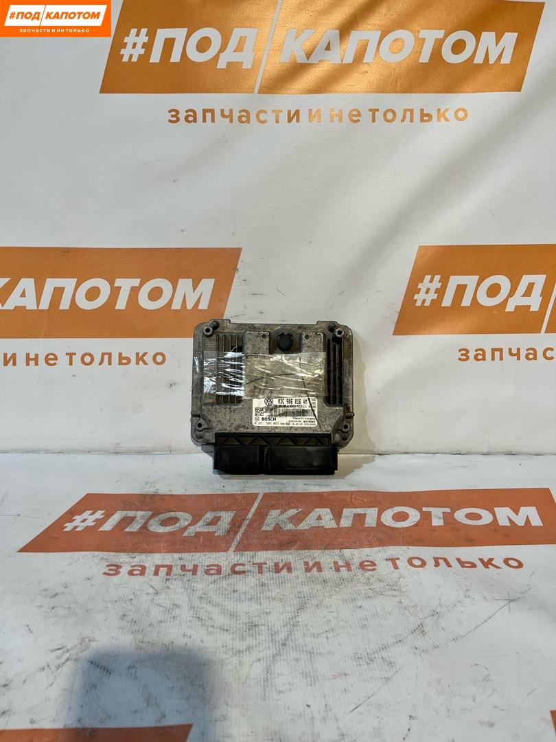 блок управления двигателем Volkswagen Golf 6 поколение 2008, 1.4 л., CAXA, бензин, АКПП, 475, универсал, передний привод, 03C906016AM - фото №1